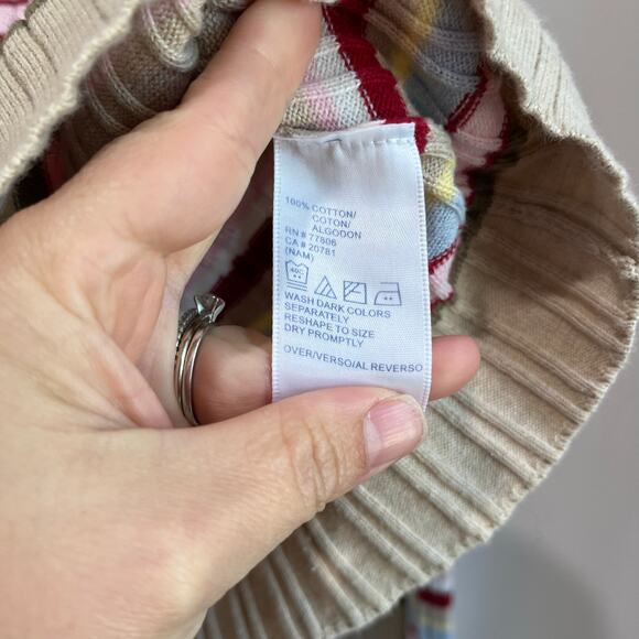 Tommy Hilfiger Striped Sweater Y2K Vintage Retro Coastal Prep Style XL - Picture 4 of 7